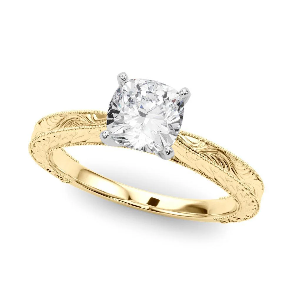 Addison Cushion Engagement Ring 1.0 Ct IGI Certified - Image 4