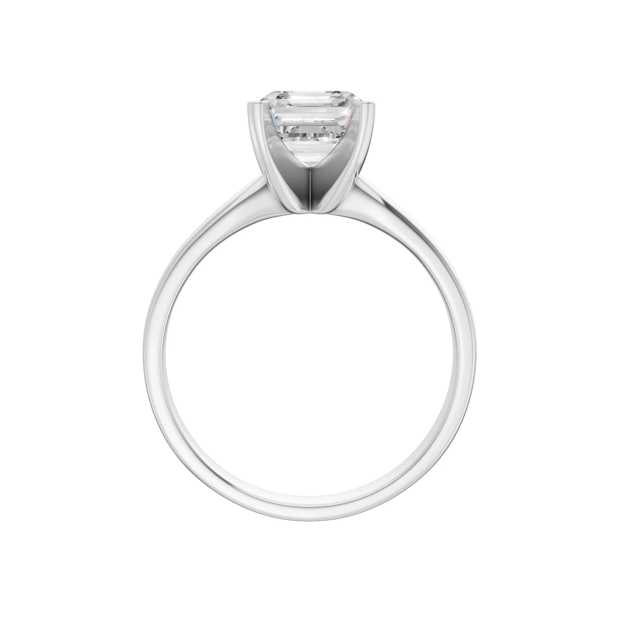 Asscher Cut Solitaire Ring 4.0Ct Certified - Image 5