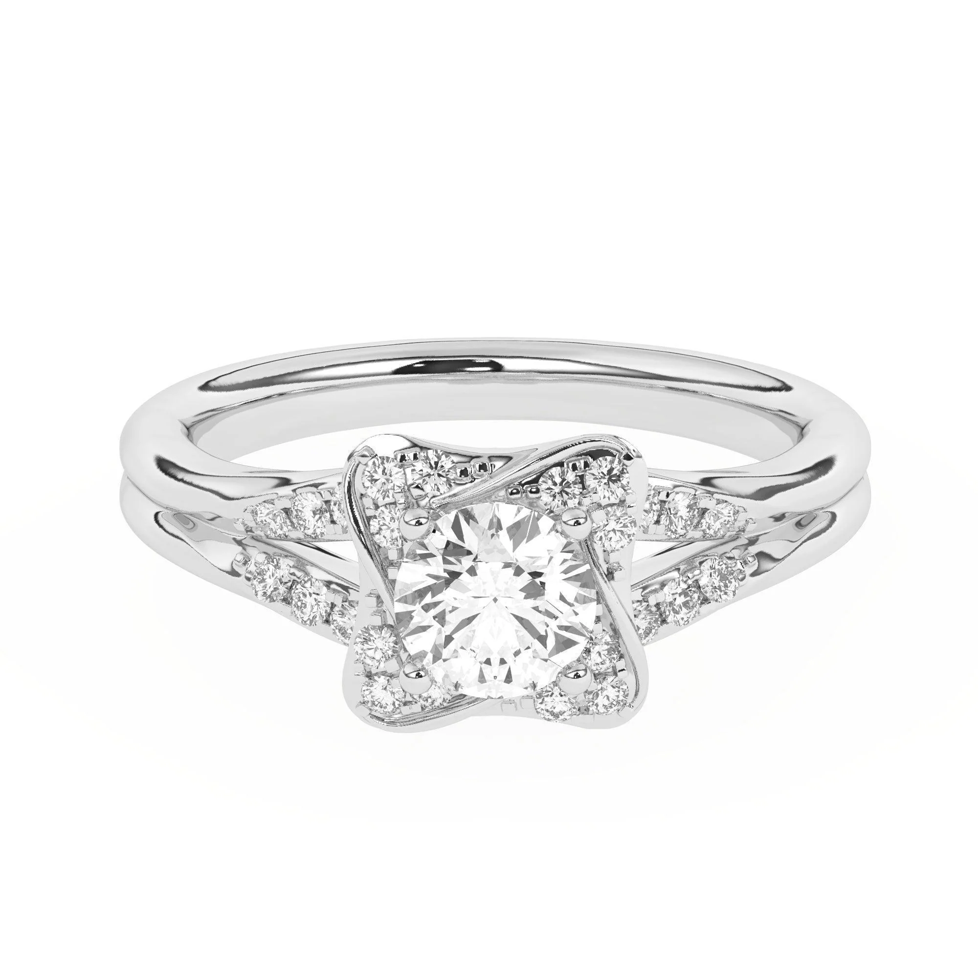 Daphne Halo Engagement Ring