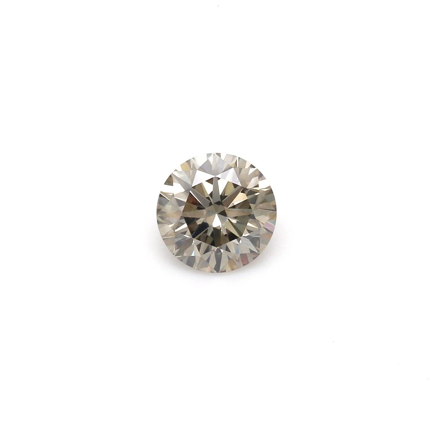 0.68Ct Dark Smoky IGL Certified Round Lab Grown Diamond