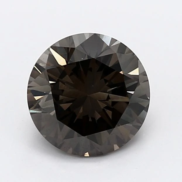 0.44Ct Dark Black IGL Certified Round Lab Grown Diamond