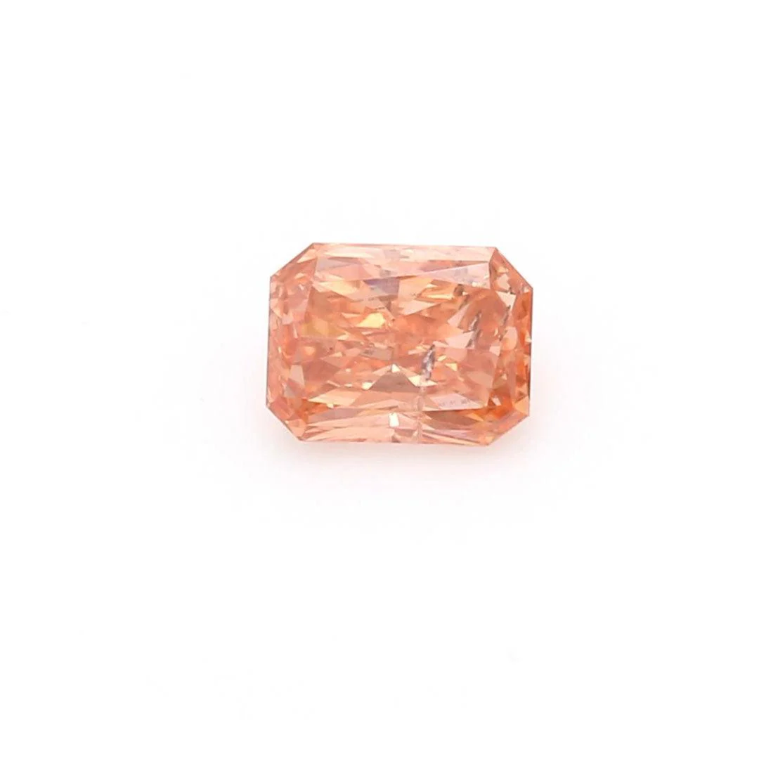 0.48Ct Deep Orange I1 IGI Certified Radiant Lab Grown Diamond