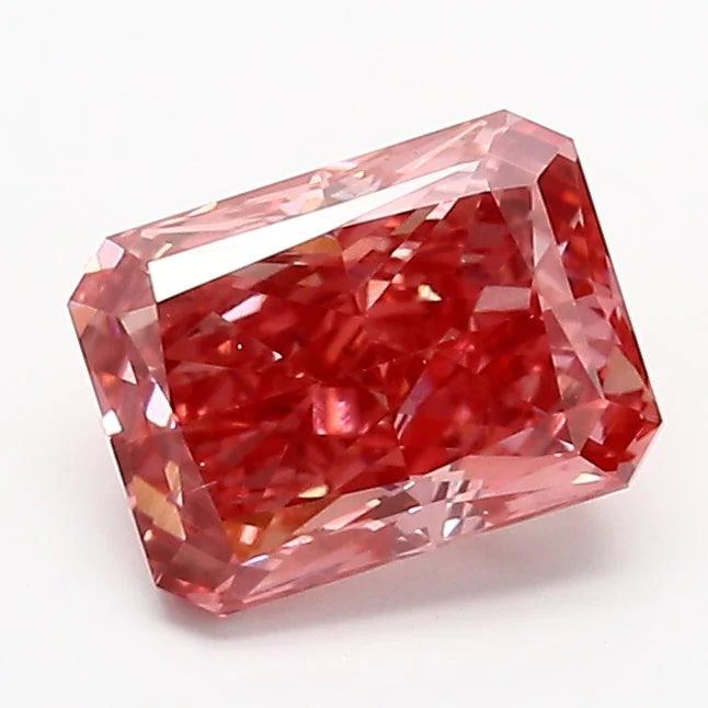 1.11Ct Vivid Pink VS2 IGI Certified Radiant Lab Grown Diamond