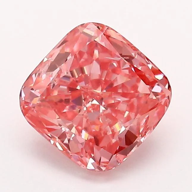 1.16Ct Vivid Pink SI1 IGI Certified Cushion Lab Grown Diamond