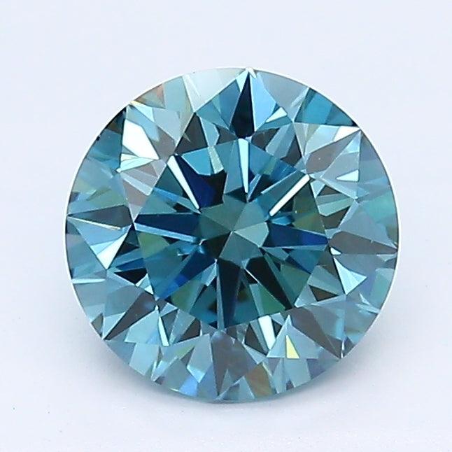 1.14Ct Deep Blue VS1 GIA Certified Round Lab Grown Diamond