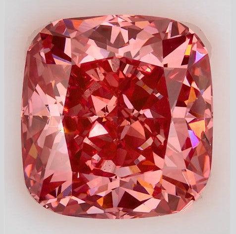1.77Ct Vivid Pink VS2 IGI Certified Cushion Lab Grown Diamond