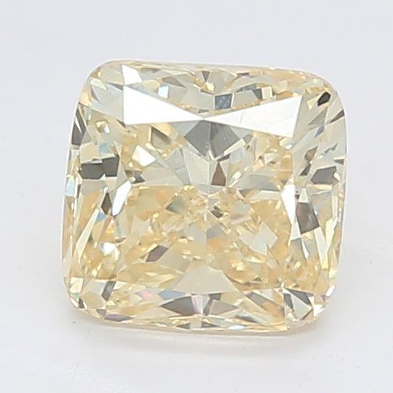 2.49Ct Intense Yellow SI2 GIA Certified Cushion Lab Grown Diamond