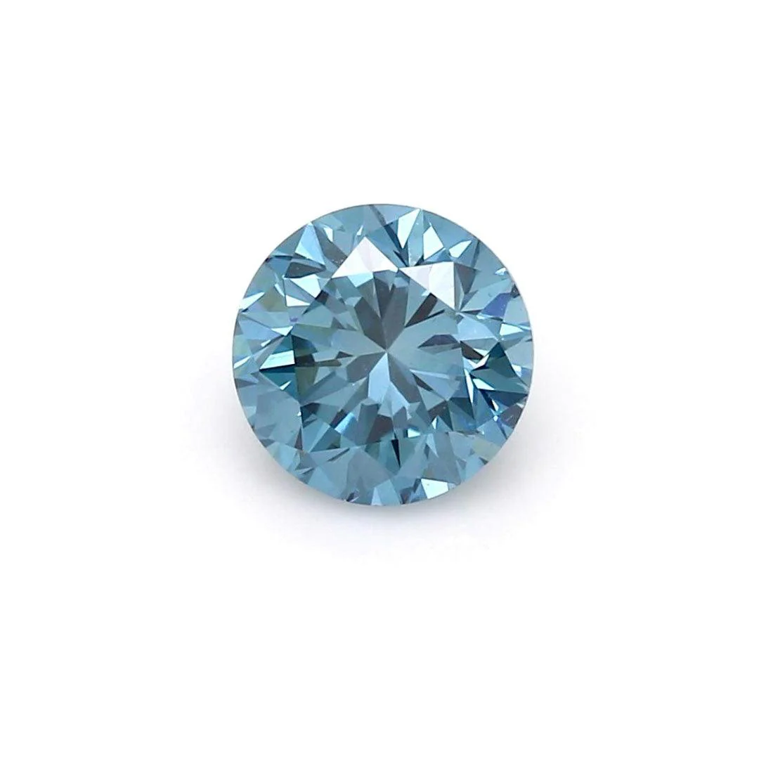 1.04Ct Deep Blue VS2 IGI Certified Round Lab Grown Diamond