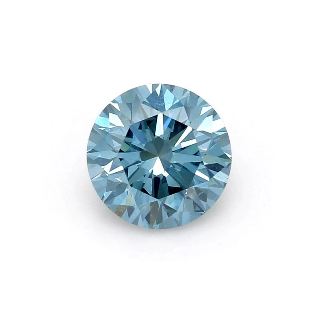 1.21Ct Deep Blue SI1 IGI Certified Round Lab Grown Diamond