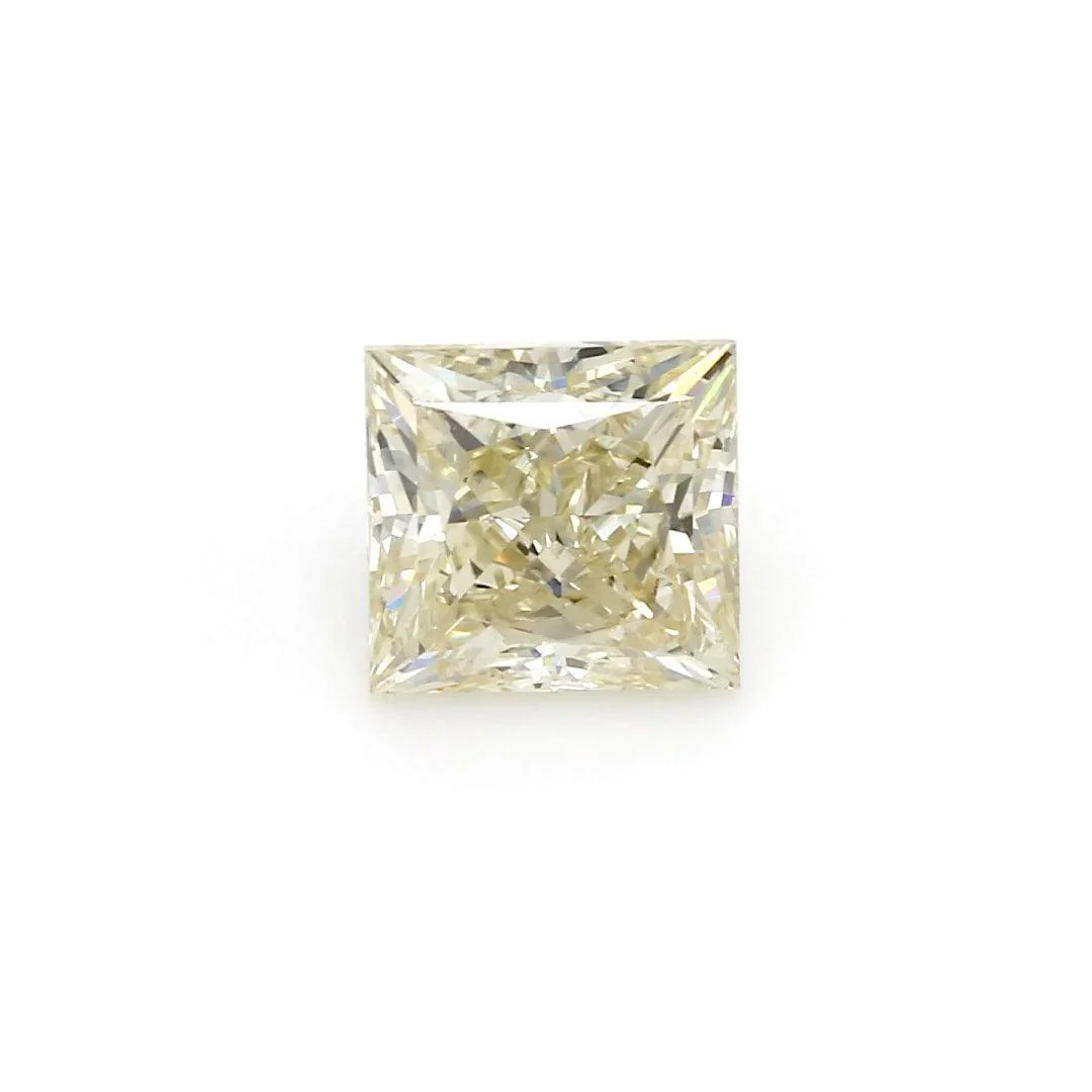 1.9Ct Light Yellow SI1 IGI Certified Princess Lab Grown Diamond