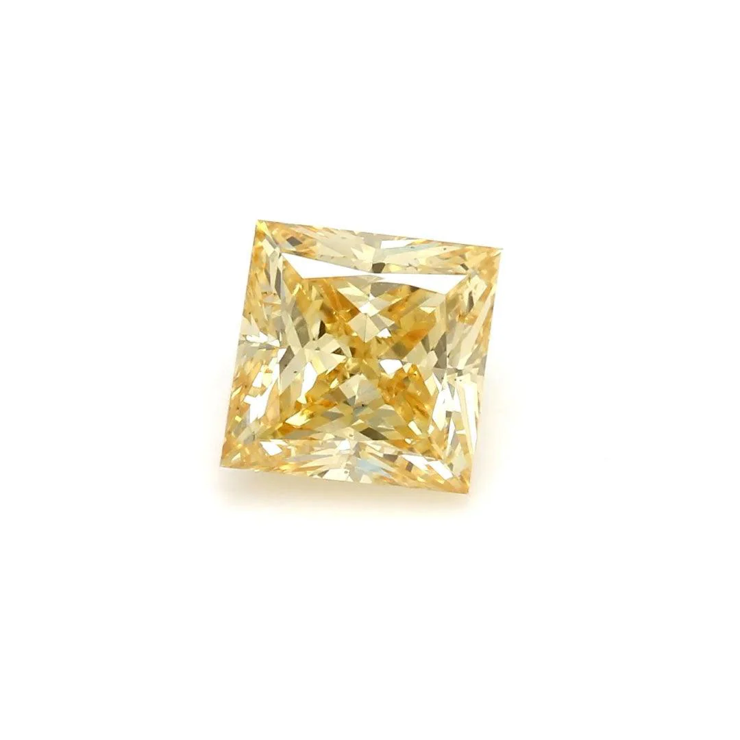 2.03Ct Vivid Yellow SI1 IGI Certified Princess Lab Grown Diamond