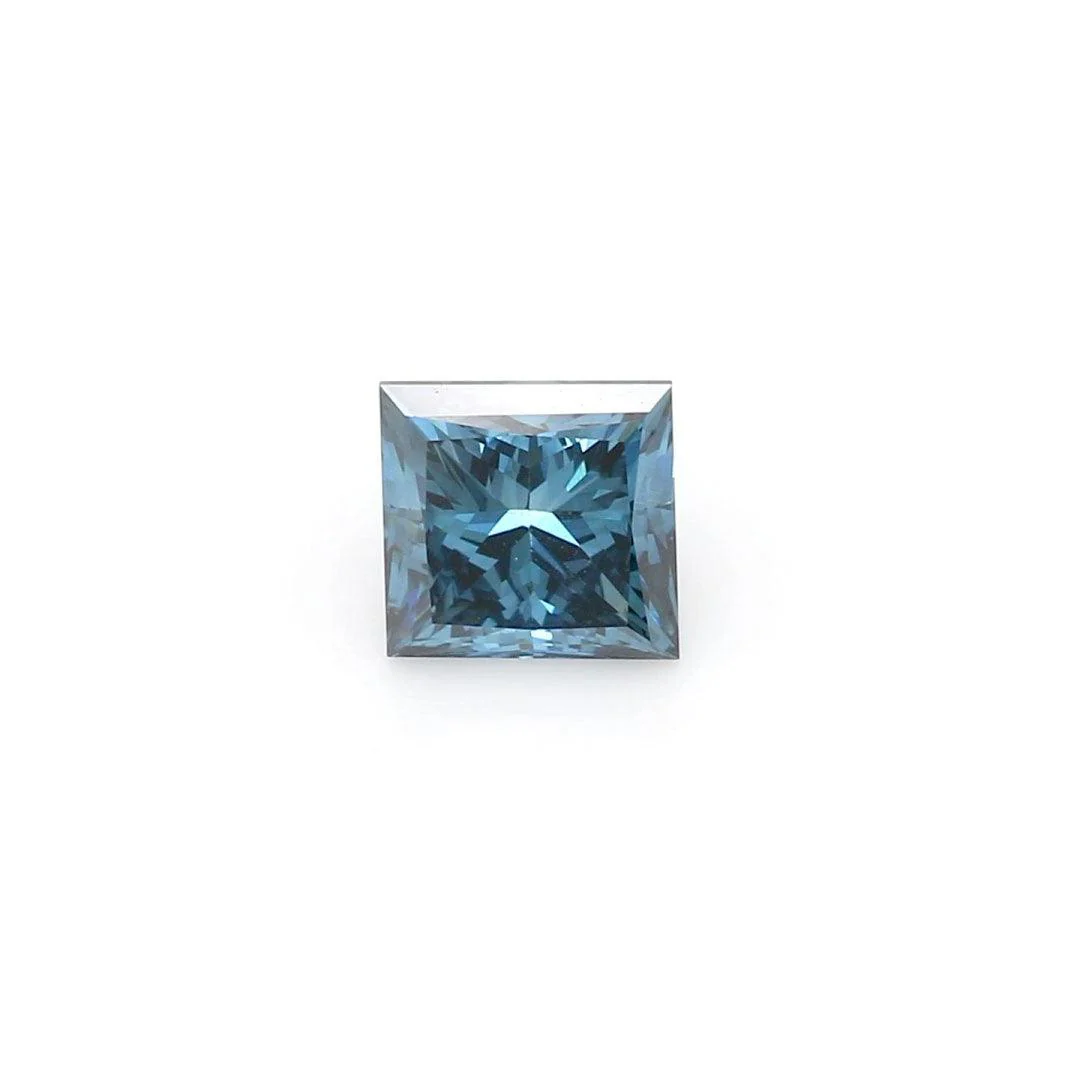 1Ct Dark Blue SI1 IGI Certified Princess Lab Grown Diamond
