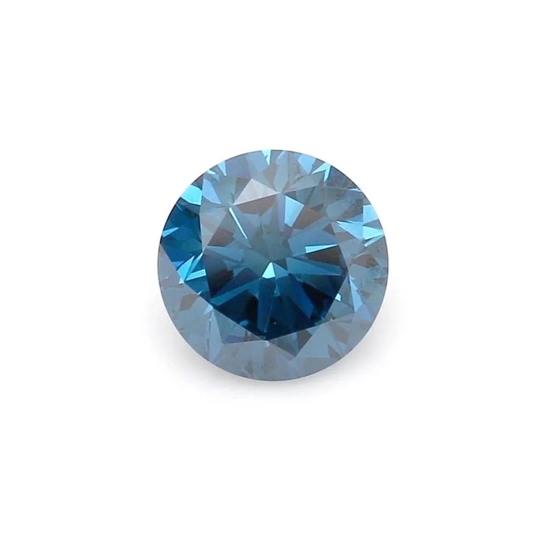 1.03Ct Dark Blue VS1 IGI Certified Round Lab Grown Diamond
