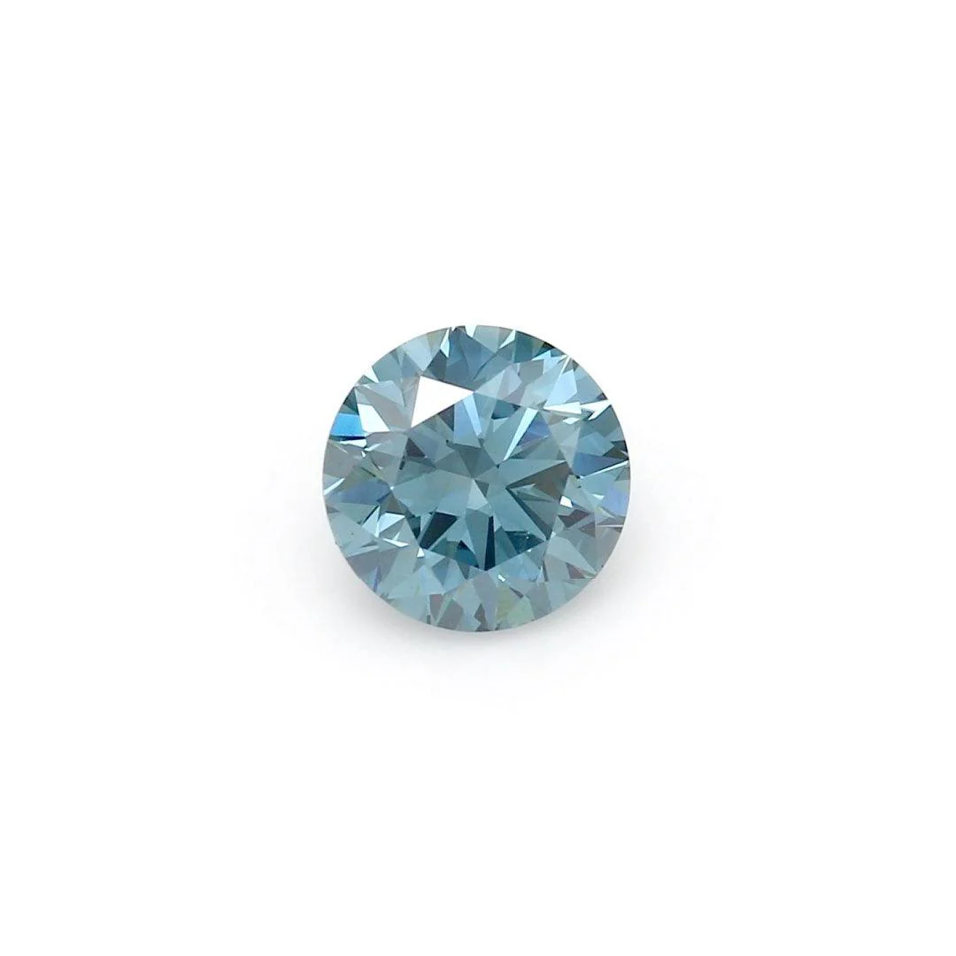 1.06Ct Deep Blue SI1 IGI Certified Round Lab Grown Diamond