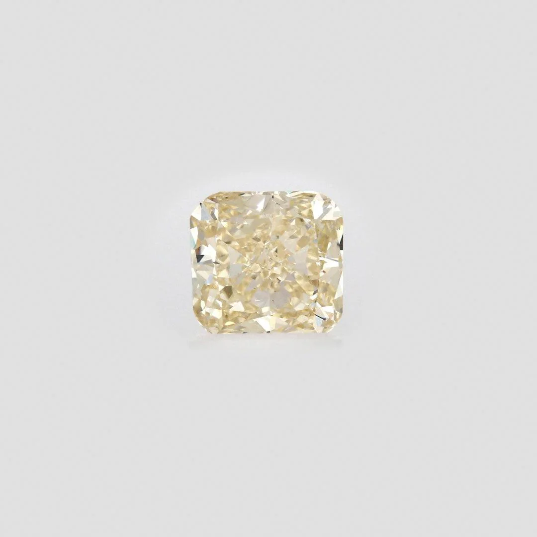1.14Ct Light Yellow SI1 IGI Certified Cushion Lab Grown Diamond