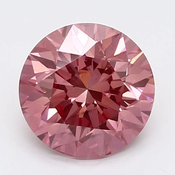 1.52Ct Vivid Pink SI1 IGI Certified Round Lab Grown Diamond