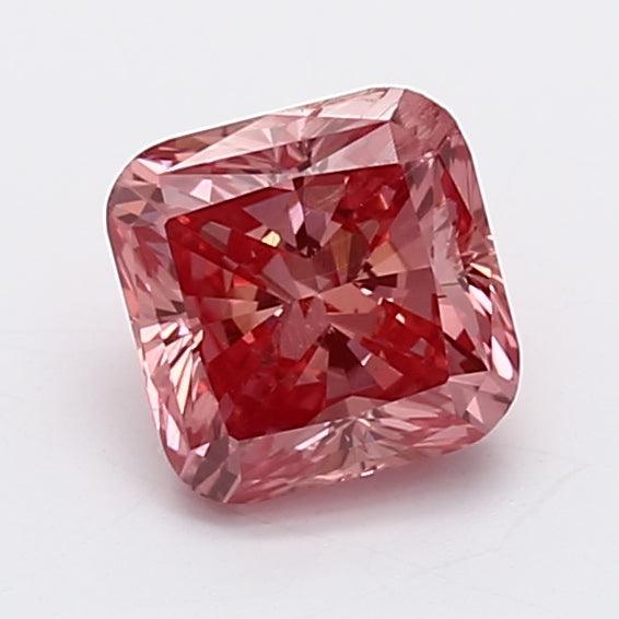 1.07Ct Vivid Pink VS2 IGI Certified Radiant Lab Grown Diamond