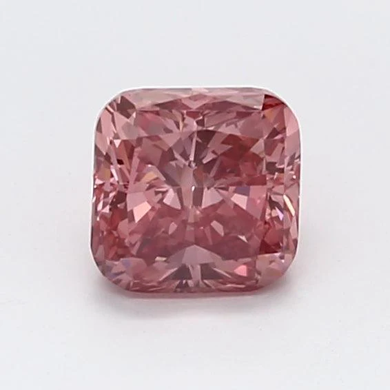 0.8Ct Vivid Pink VS2 IGI Certified Cushion Lab Grown Diamond