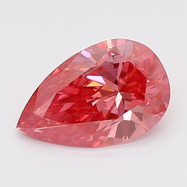 1.02Ct Vivid Pink VS2 IGI Certified Pear Lab Grown Diamond