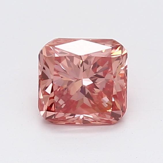 0.82Ct Vivid Pink SI1 IGI Certified Cushion Lab Grown Diamond