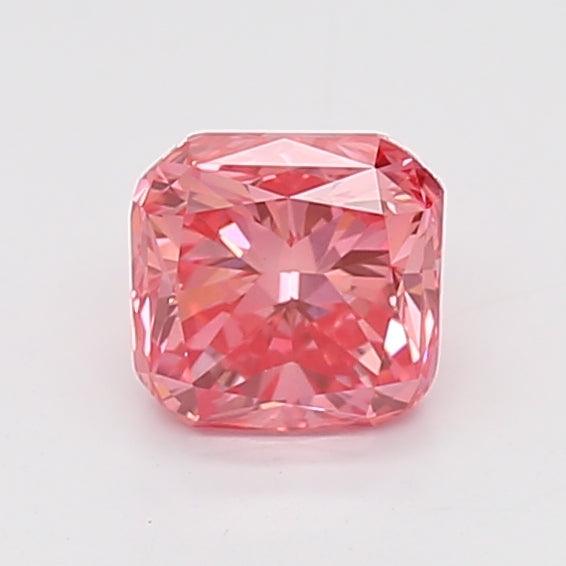 0.87Ct Vivid Pink SI1 IGI Certified Cushion Lab Grown Diamond