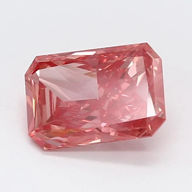 1.22Ct Vivid Pink VS1 IGI Certified Radiant Lab Grown Diamond