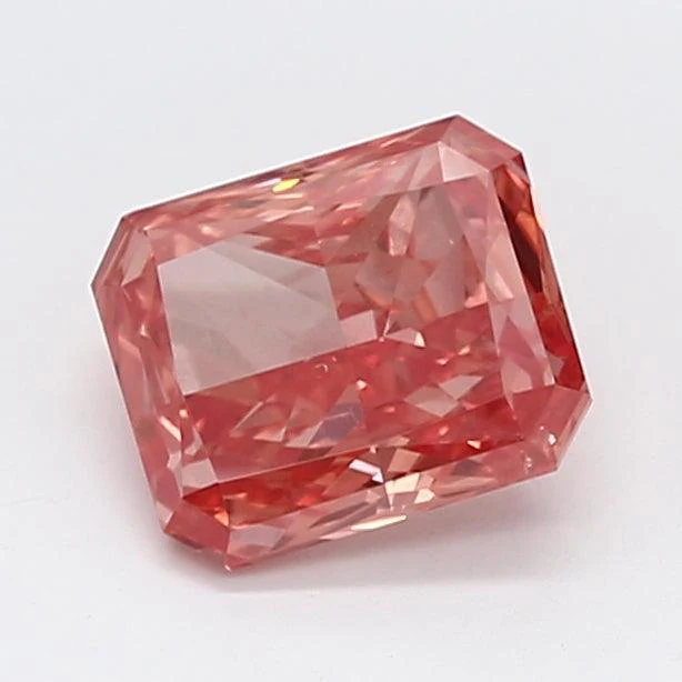 1.11Ct Vivid Pink SI1 IGI Certified Radiant Lab Grown Diamond