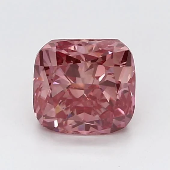 1.1Ct Vivid Pink SI1 IGI Certified Cushion Lab Grown Diamond