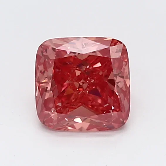 0.79Ct Vivid Pink SI1 IGI Certified Cushion Lab Grown Diamond