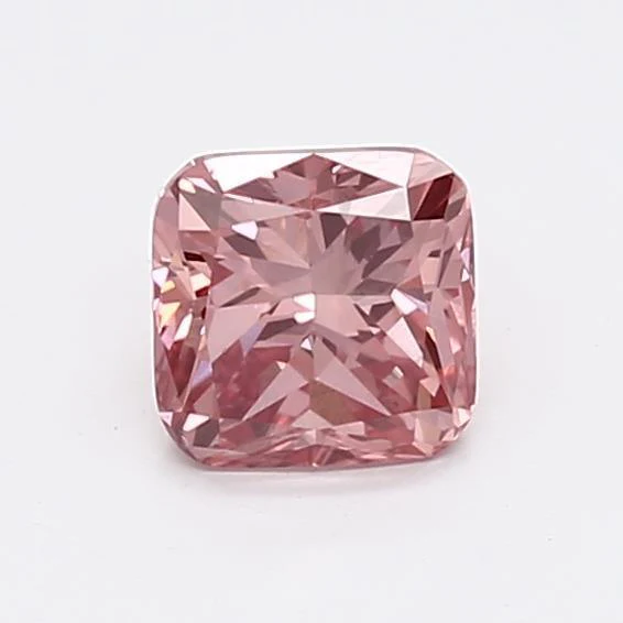 0.7Ct Vivid Pink VS2 IGI Certified Cushion Lab Grown Diamond