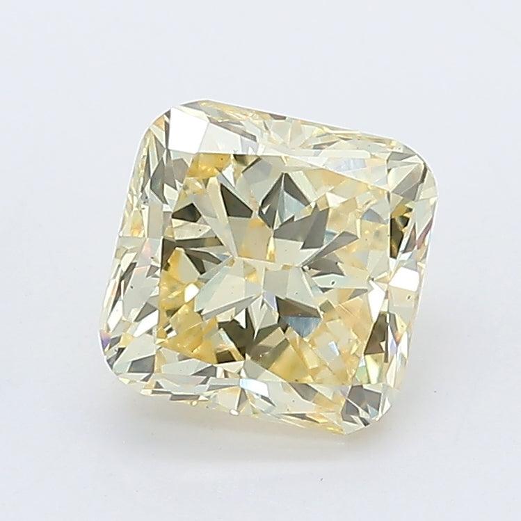 1.69Ct Intense Yellow VS2 IGI Certified Radiant Lab Grown Diamond