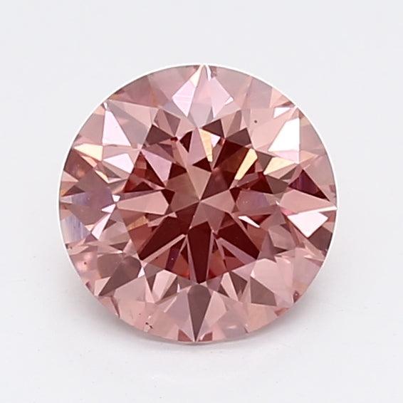 1.05Ct Intense Pink VS2 IGI Certified Round Lab Grown Diamond