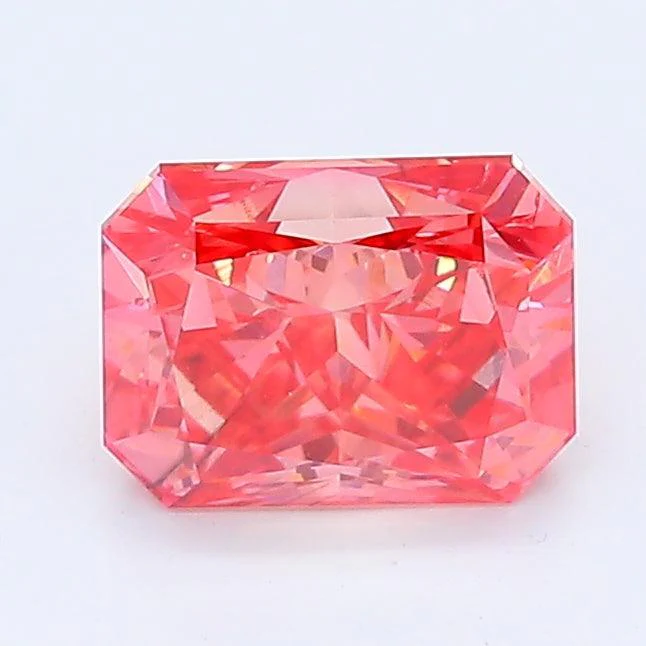 1.25Ct Deep Pink SI2 IGI Certified Radiant Lab Grown Diamond