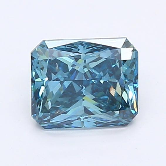 1.05Ct Deep Blue SI1 IGI Certified Radiant Lab Grown Diamond