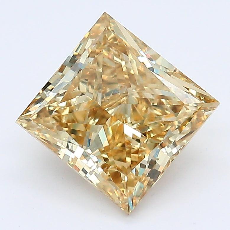 2.03Ct Intense Yellow VS2 IGI Certified Princess Lab Grown Diamond
