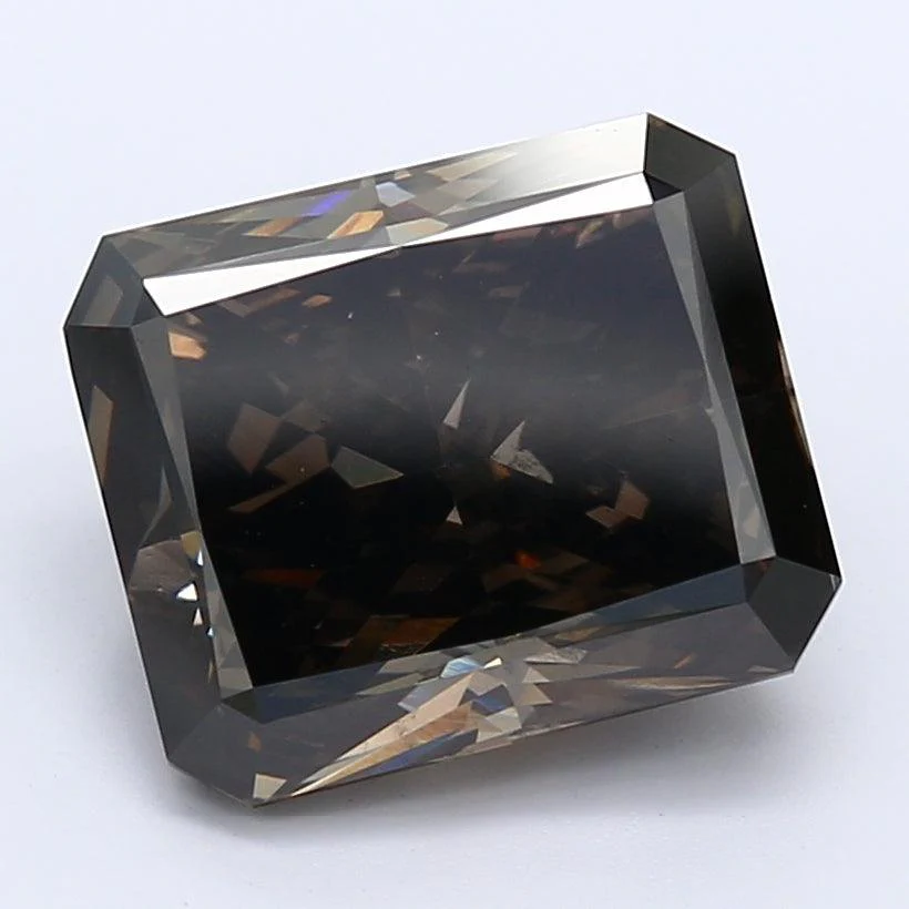 4.13Ct Fancy Black SI2 IGI Certified Radiant Lab Grown Diamond