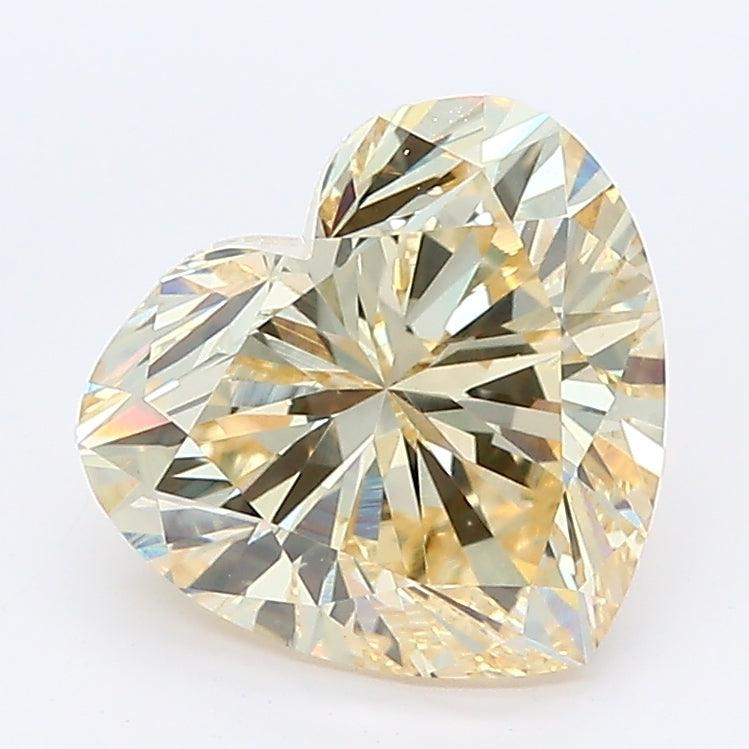 2.04Ct Fancy Light Yellow VS1 IGI Certified Heart Lab Grown Diamond