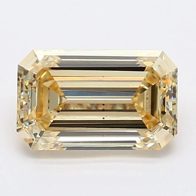 1.65Ct Fancy Yellow SI1 IGI Certified Emerald Lab Grown Diamond