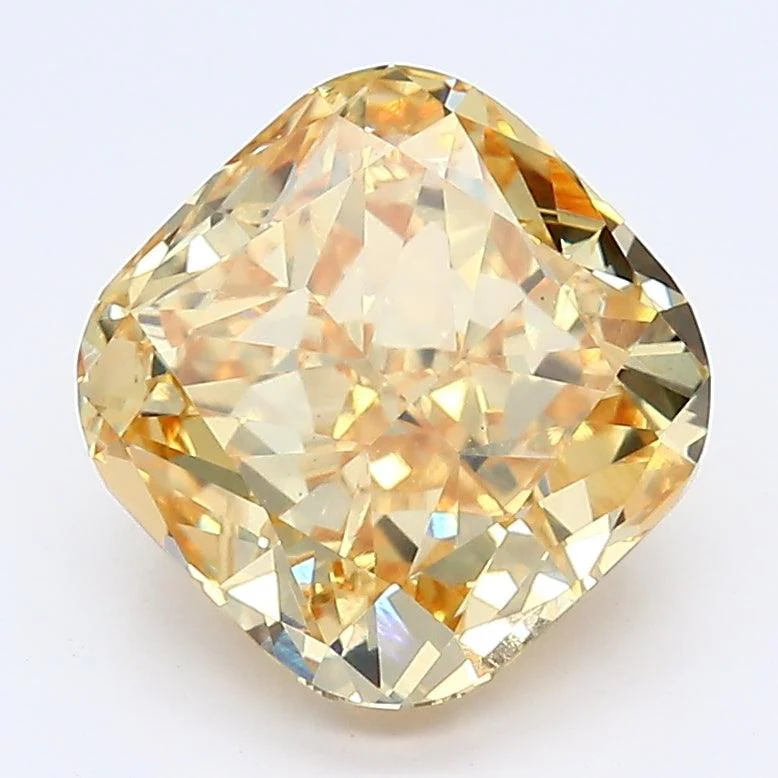 2.69Ct Deep Yellow VS1 IGI Certified Cushion Lab Grown Diamond