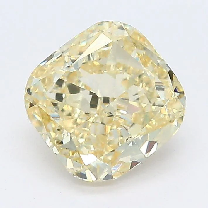 1.61Ct Fancy Yellow VS2 IGI Certified Cushion Lab Grown Diamond
