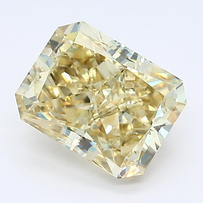 1.6Ct Fancy Yellow SI1 IGI Certified Radiant Lab Grown Diamond
