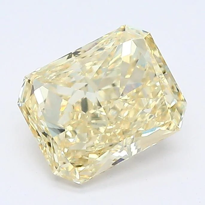 1.24Ct Fancy Yellow SI1 IGI Certified Radiant Lab Grown Diamond