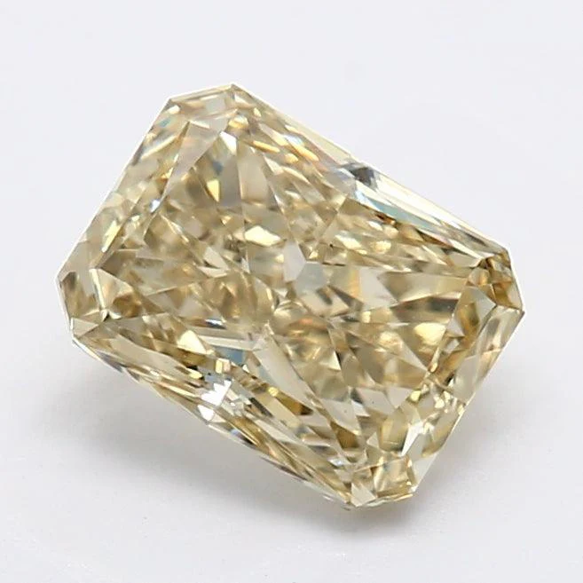 1.5Ct Fancy Yellow VS1 IGI Certified Radiant Lab Grown Diamond