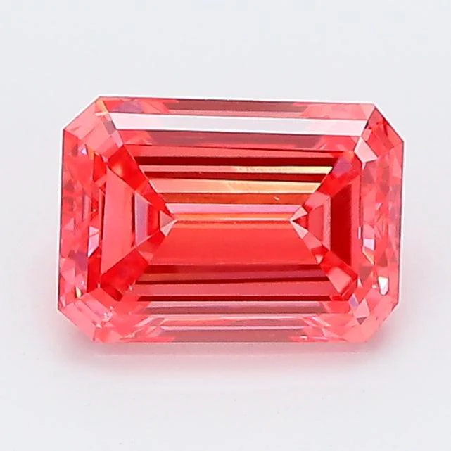 1.05Ct Vivid Pink VS1 IGI Certified Emerald Lab Grown Diamond