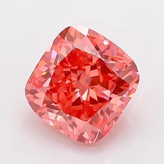 1.09Ct Vivid Pink SI1 IGI Certified Cushion Lab Grown Diamond