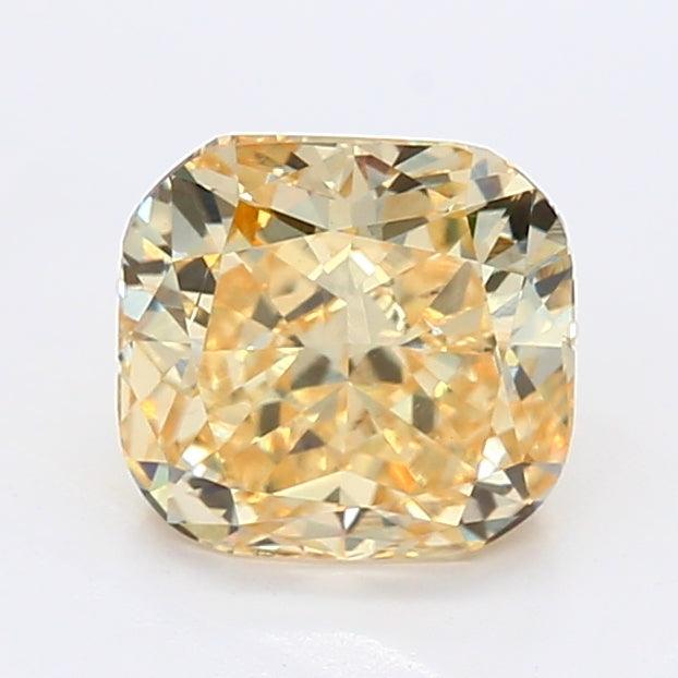 1.56Ct Intense Yellow SI1 IGI Certified Cushion Lab Grown Diamond