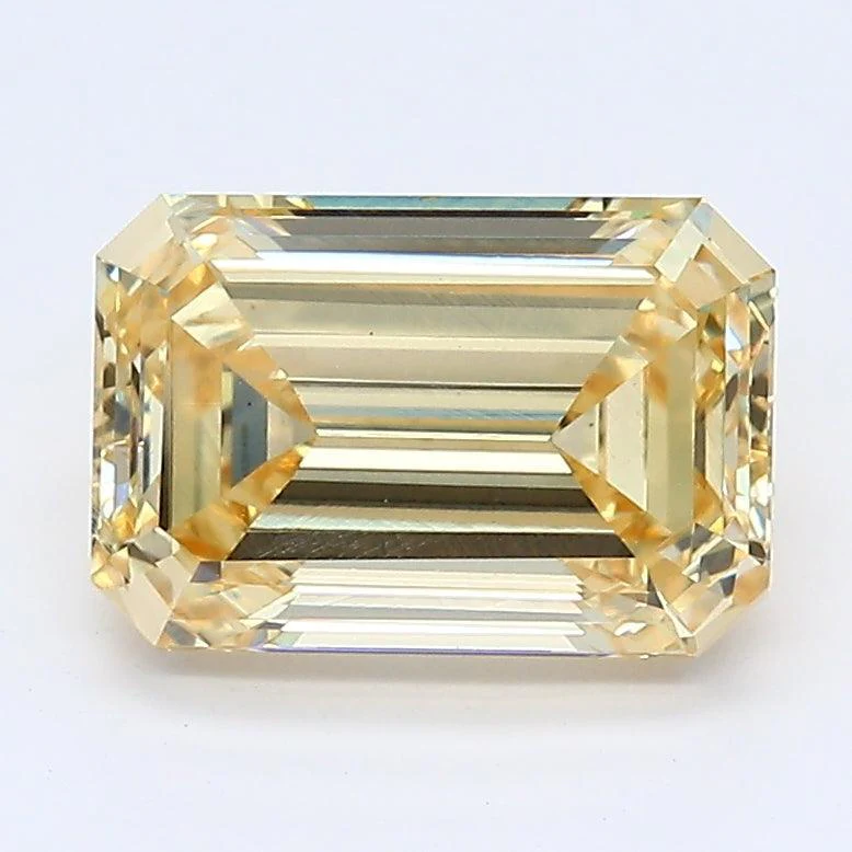 1.91Ct Fancy Yellow VS1 IGI Certified Emerald Lab Grown Diamond