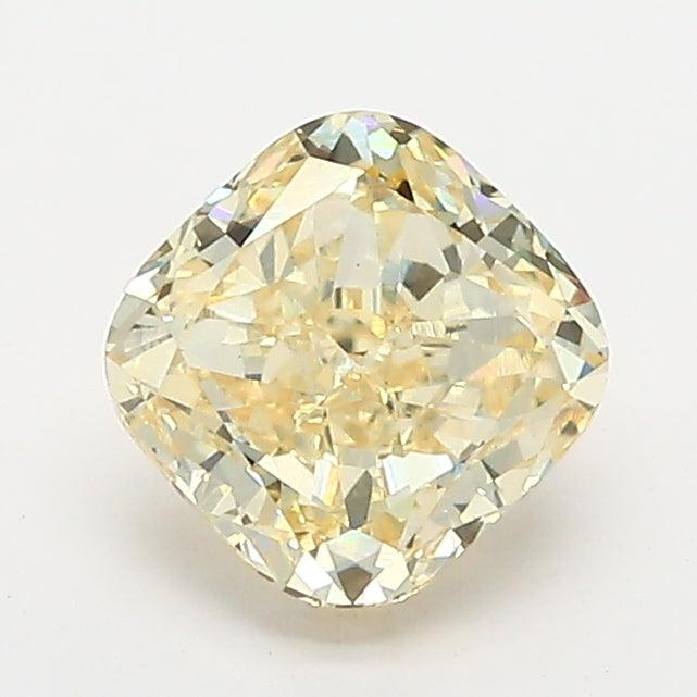 1.08Ct Fancy Yellow VS1 IGI Certified Cushion Lab Grown Diamond