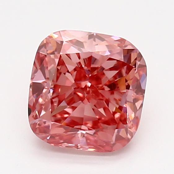 1.23Ct Intense Pink SI1 IGI Certified Cushion Lab Grown Diamond