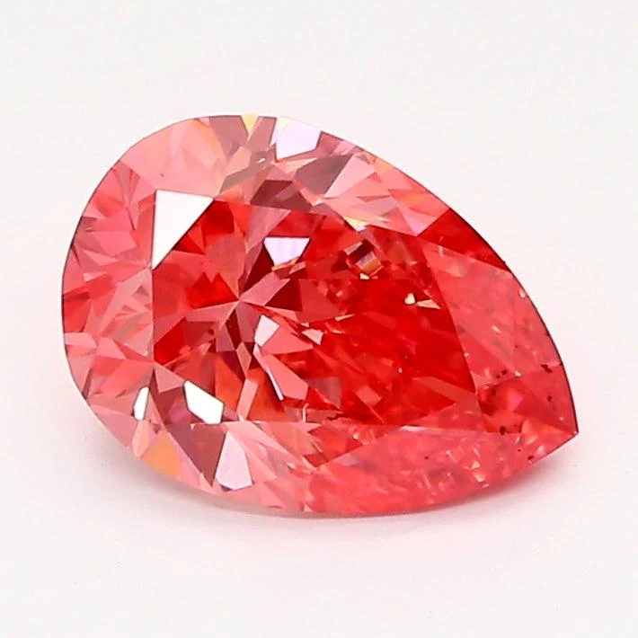 1.23Ct Vivid Pink VS1 IGI Certified Pear Lab Grown Diamond